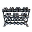 Hex Rubber Dumbbells (2.5kg to 25kg) Set