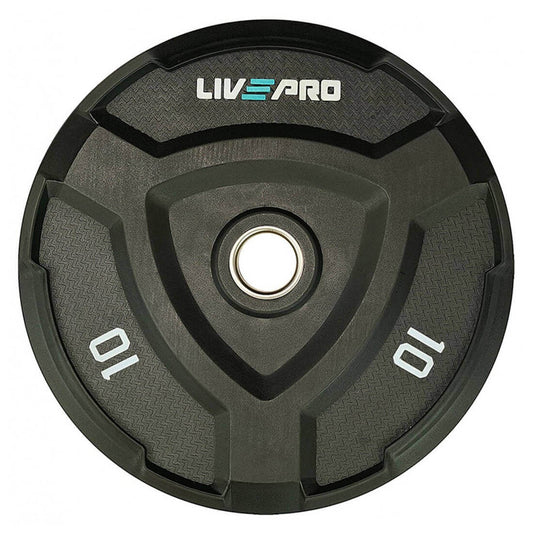 Livepro Rubber Bumper Plates - Sold As Pair (10 to 25kg)