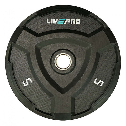 Livepro Rubber Bumper Plates - Sold As Pair (5 to 25kg)