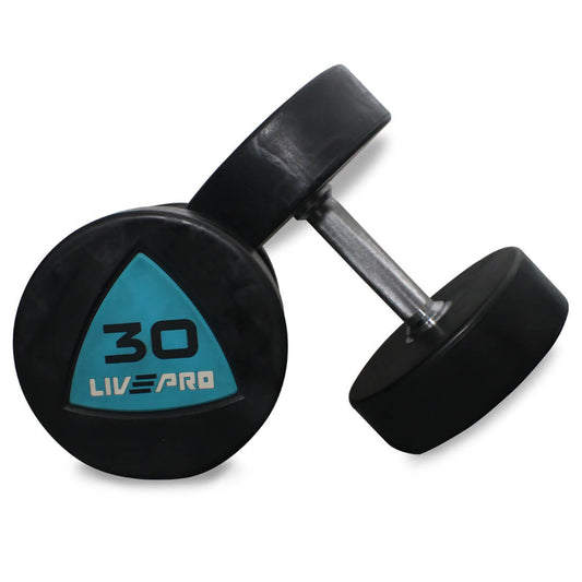 Livepro Urethane Round Dumbbells Display Set)