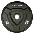 Livepro Rubber Bumper Plates - Sold As Pair (20 to 25kg)