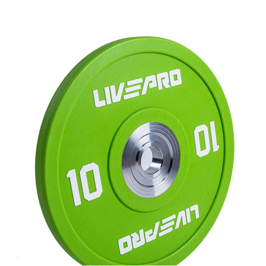 Livepro Urethane Competition Bumper Plates 10kg - Sold As Pair